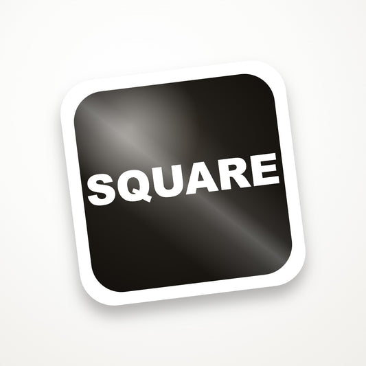 Square sticker